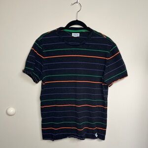 Black Character Hero Striped T-shirt